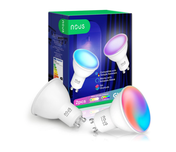 NOUS P8 Smart WIFI RGB Bulb GU10 (2 szt.) - 1153071 - zdjęcie